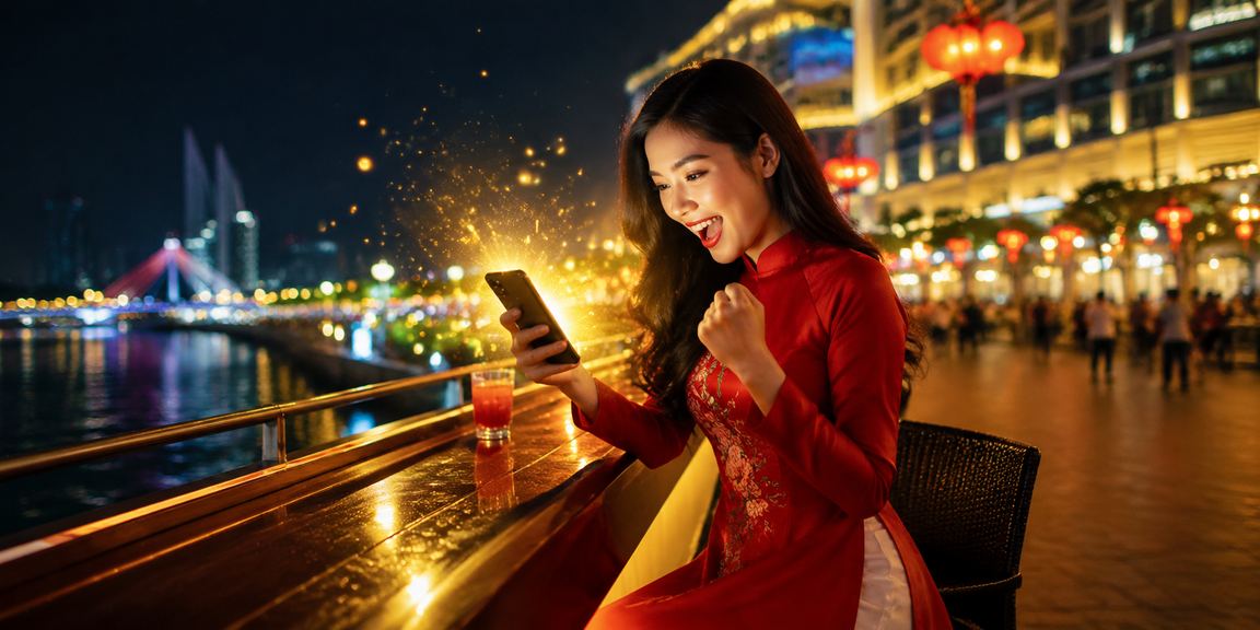 Người chơi truy cập khuyến mãi trên thiết bị điện thoại tại Đà Nẵng